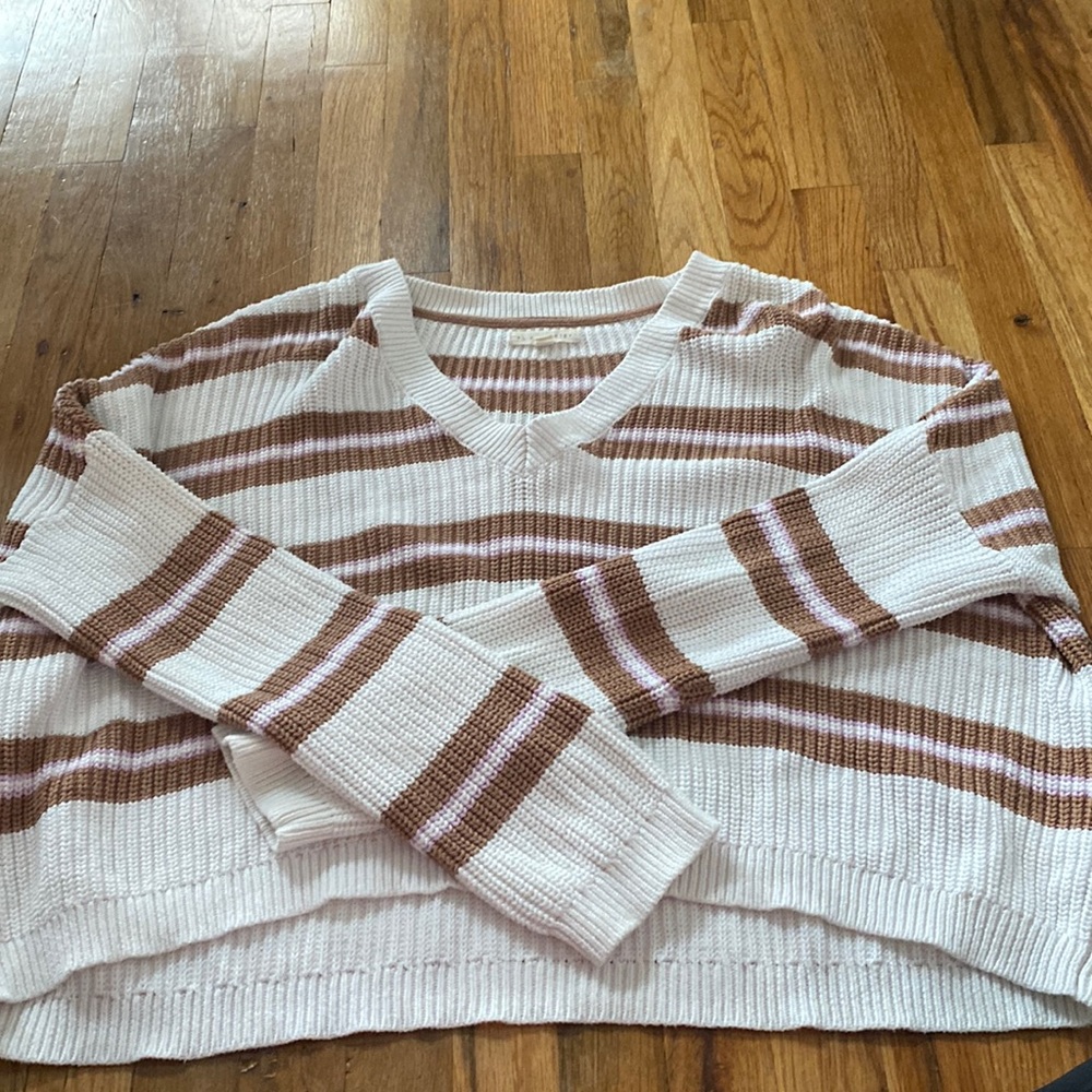 LA Heart striped sweater size medium